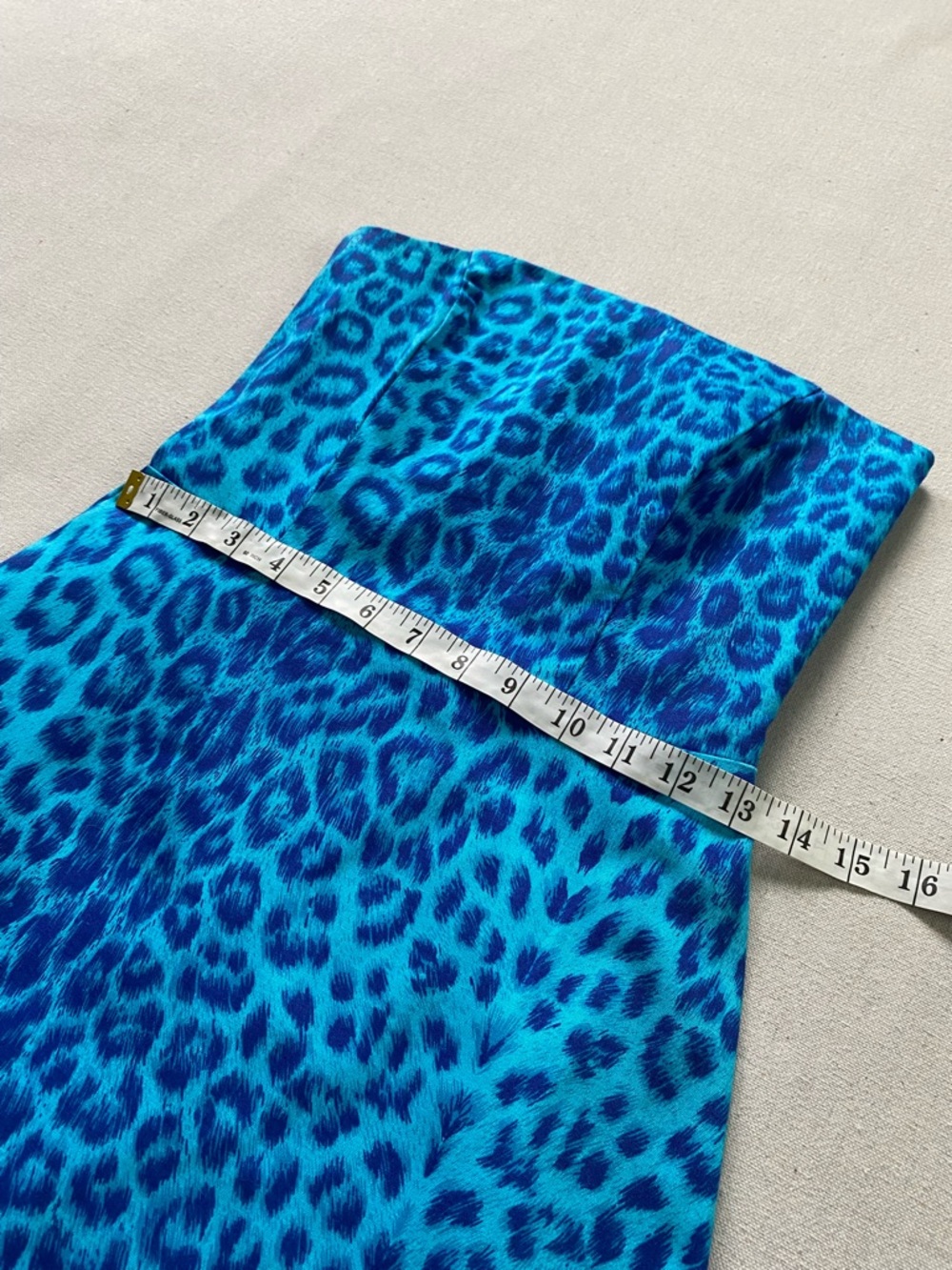 Henri Bendel Vintage Strapless Leopard Print Dress - Picture 6 of 12